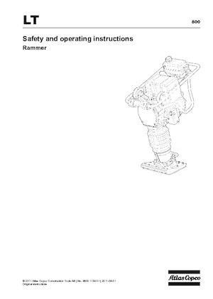 Maiuri compactoare pe benzină și Diesel Atlas Copco LT 800