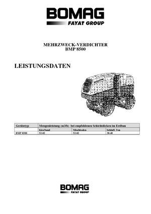 Cilindri vibrocompactori Bomag BMP 8500