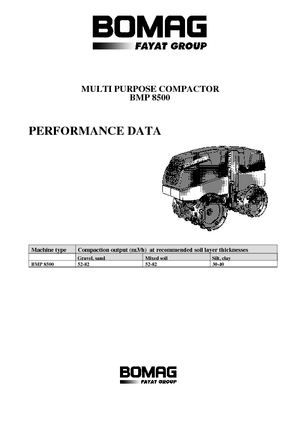 Cilindri vibrocompactori Bomag BMP 8500
