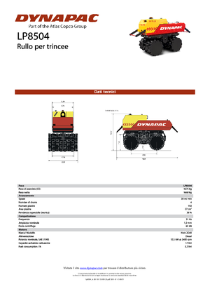 Cilindri vibrocompactori Dynapac LP 8504