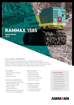 Cilindri vibrocompactori Ammann Rammax 1585
