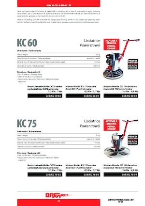 Șlefuitoare de beton Breaker KC 75-04