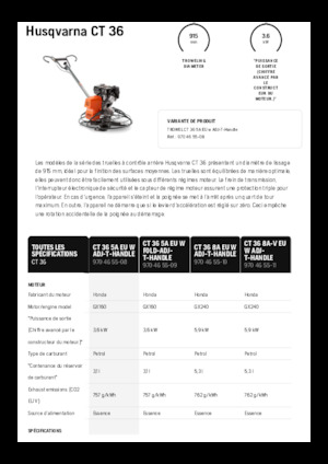 Șlefuitoare de beton Husqvarna CT 36