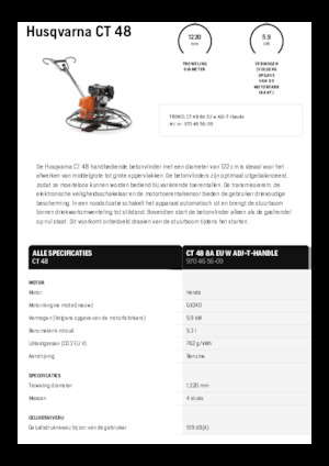 Șlefuitoare de beton Husqvarna CT 48