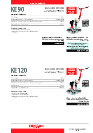 Șlefuitoare de beton Breaker KE 90-01