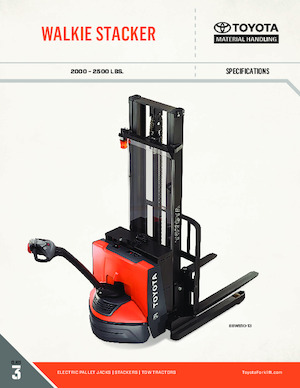 Stackere (transpaleți) mobile Toyota 8BWS10