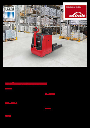 Stackere (transpaleți) mobile Linde D10