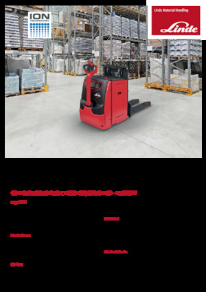 Stackere (transpaleți) mobile Linde D10