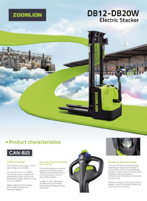 Stackere (transpaleți) mobile Zoomlion DB16W