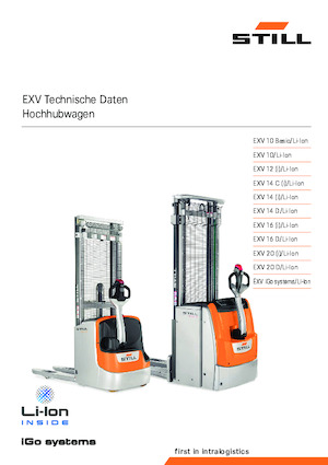 Stackere (transpaleți) mobile Still EXV 10 