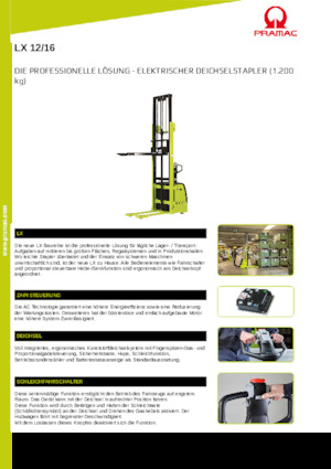 Stackere (transpaleți) mobile PRAMAC Lifter LX 12/16