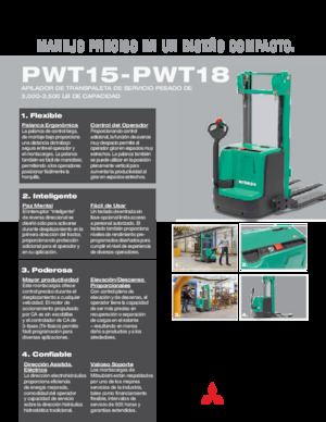 Stackere (transpaleți) mobile Mitsubishi PWT15