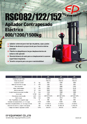 Stackere (transpaleți) mobile EP RSC122