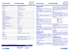 Excavatoare mobile Kaiser S X