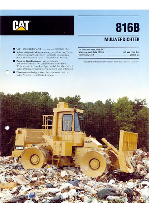 Compactoare de deșeuri Caterpillar 816 B