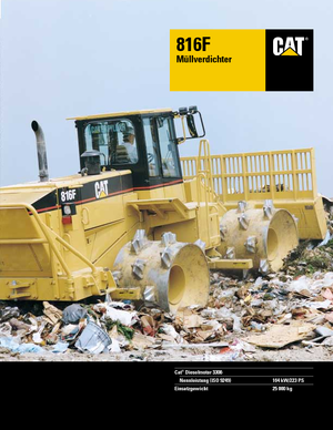Compactoare de deșeuri Caterpillar 816 F