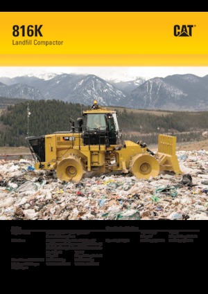 Compactoare de deșeuri Caterpillar 816K