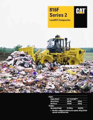 Compactoare de deșeuri Caterpillar 816F Series 2