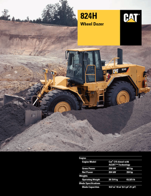 Buldozere pe roți Caterpillar 824H