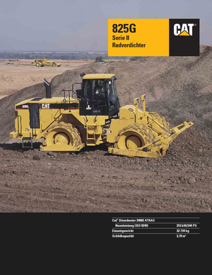 Compactoare de deșeuri Caterpillar 825 G II