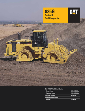 Compactoare de deșeuri Caterpillar 825 G II