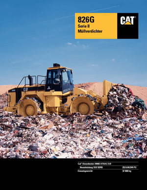 Compactoare de deșeuri Caterpillar 826 G II