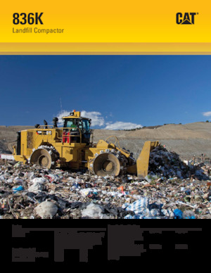 Compactoare de deșeuri Caterpillar 836K