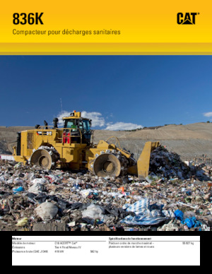 Compactoare de deșeuri Caterpillar 836K