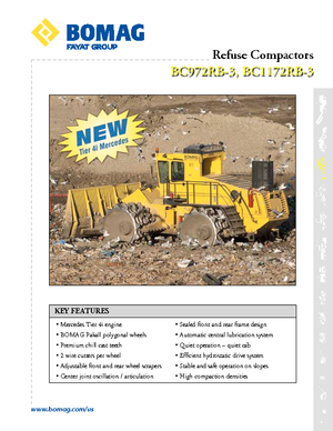 Compactoare de deșeuri Bomag BC 1172 RB 3