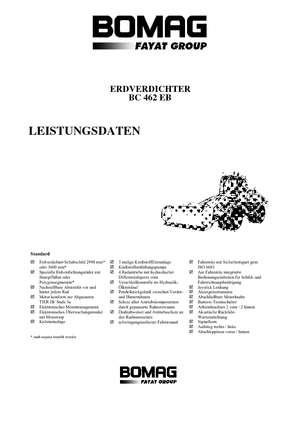 Compactoare de deșeuri Bomag BC 462 EB