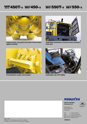 Compactoare de deșeuri Komatsu WF450-3