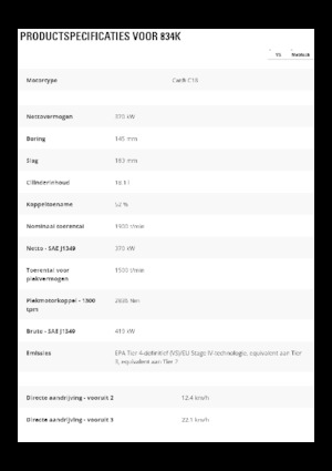 Buldozere pe roți Caterpillar 834K