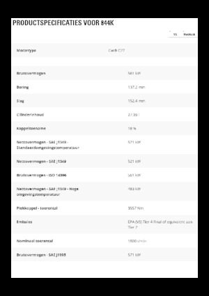 Buldozere pe roți Caterpillar 844K