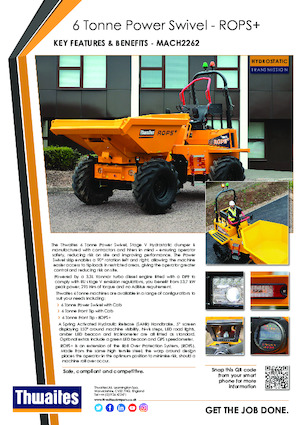 Dumpere pe Roți Thwaites MACH2262
