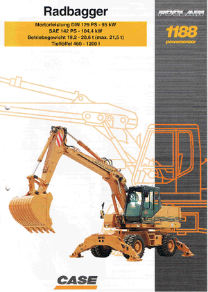 Excavatoare pe roți Case Poclain 1188 PM 4A