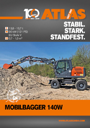 Excavatoare pe roți Atlas 140 W