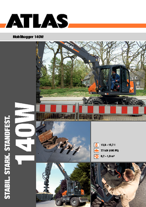 Excavatoare pe roți Atlas 140 W