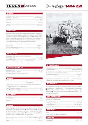 Excavatoare pe roți Atlas 1404 ZW