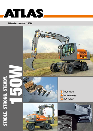 Excavatoare pe roți Atlas 150 W