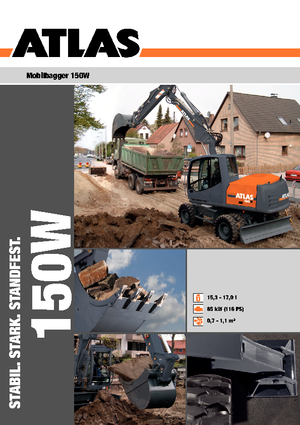 Excavatoare pe roți Atlas 150 W