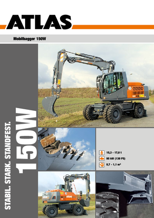 Excavatoare pe roți Atlas 150 W