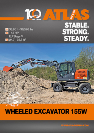 Excavatoare pe roți Atlas 155 W