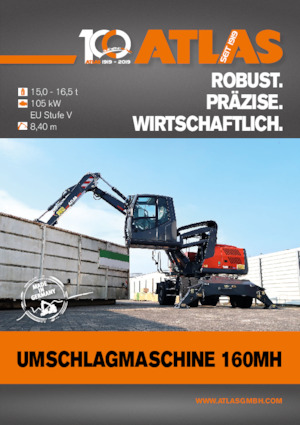 Excavatoare pe roți Atlas 160 MH