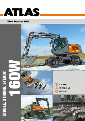 Excavatoare pe roți Atlas 160 W