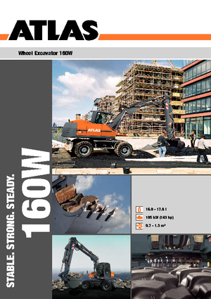 Excavatoare pe roți Atlas 160 W