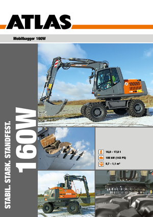 Excavatoare pe roți Atlas 160 W
