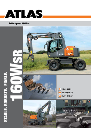 Excavatoare pe roți Atlas 160 W-SR