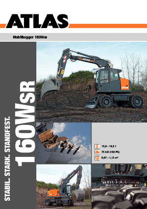 Excavatoare pe roți Atlas 160 W-SR