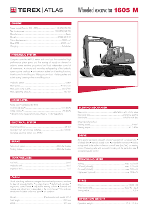 Excavatoare pe roți Atlas 1605 M