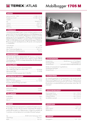 Excavatoare pe roți Atlas 1705 M